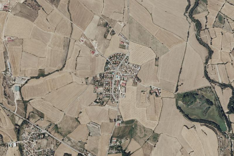 Ortofoto actual del núcleo de Chimillas
