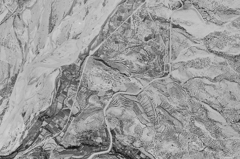 Ortofoto de 1956-1957 del núcleo de Estada
