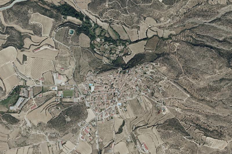 Ortofoto actual del núcleo de Estadilla