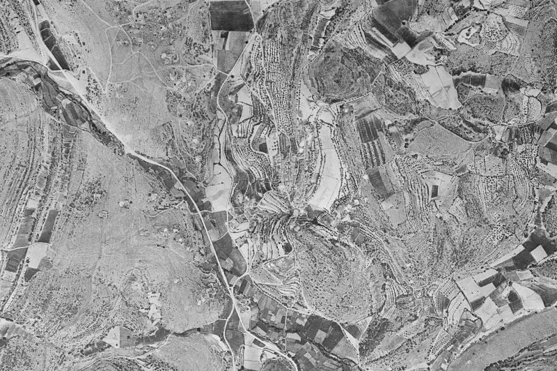 Ortofoto de 1956-1957 del núcleo de Estopiñán del Castillo