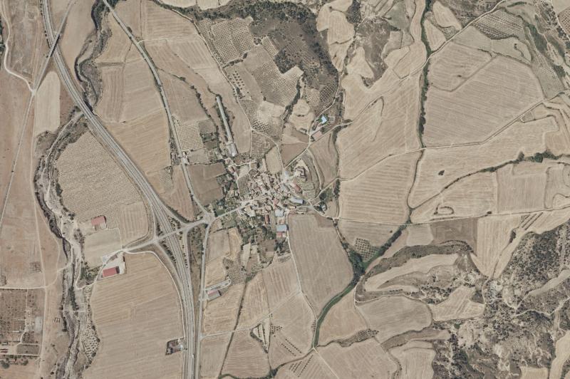 Ortofoto actual del núcleo de Igriés