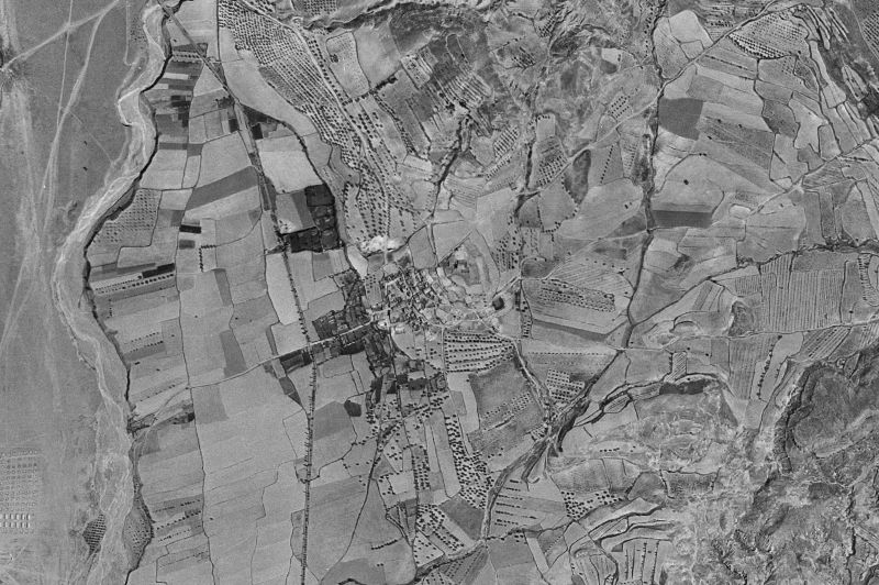 Ortofoto de 1956-1957 del núcleo de Igriés