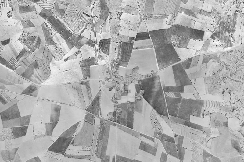 Ortofoto de 1956-1957 del núcleo de Laperdiguera