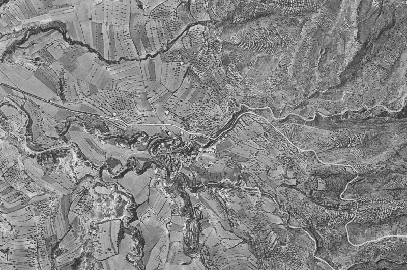 Ortofoto de 1956-1957 del núcleo de Lascuarre