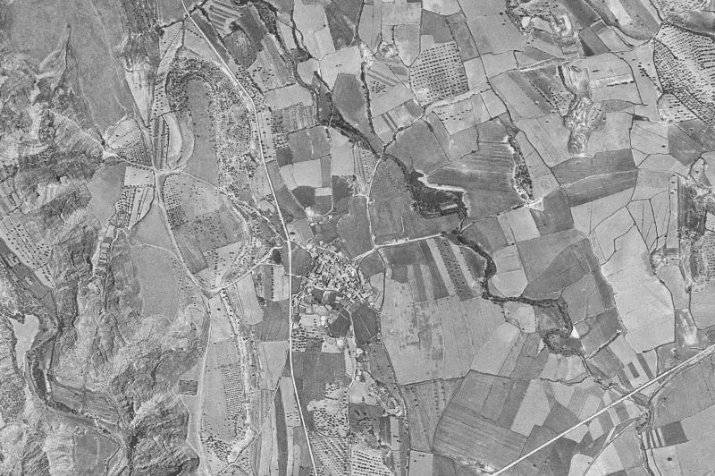 Ortofoto de 1956-1957 del núcleo de Loporzano