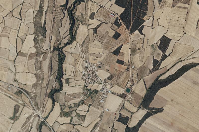 Ortofoto actual del núcleo de Loscorrales