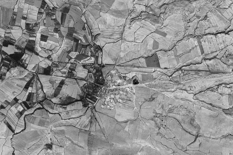 Ortofoto de 1956-1957 del núcleo de Monflorite-Lascasas