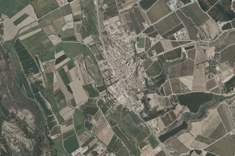 Ortofoto actual del núcleo de Osso de Cinca