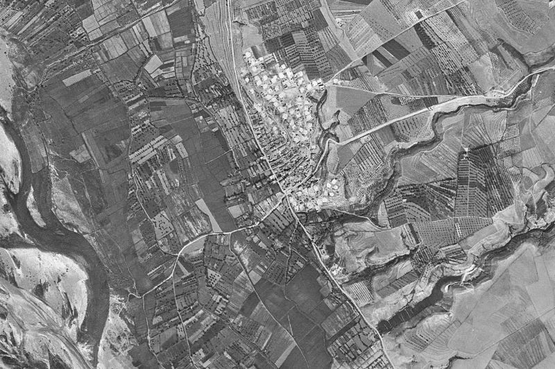 Ortofoto de 1956-1957 del núcleo de Osso de Cinca