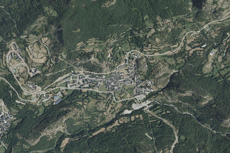 Ortofoto actual del núcleo de Panticosa