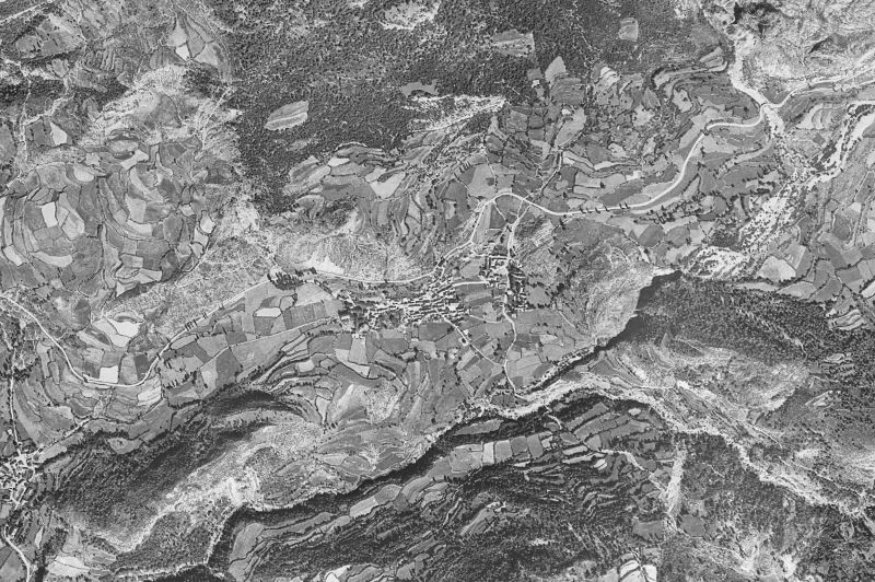Ortofoto de 1956-1957 del núcleo de Panticosa