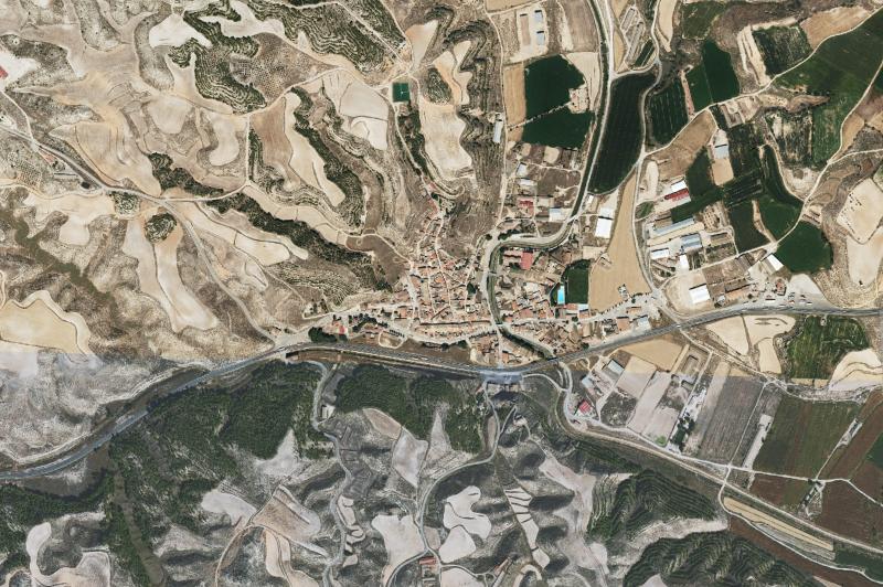Ortofoto actual del núcleo de Peñalba