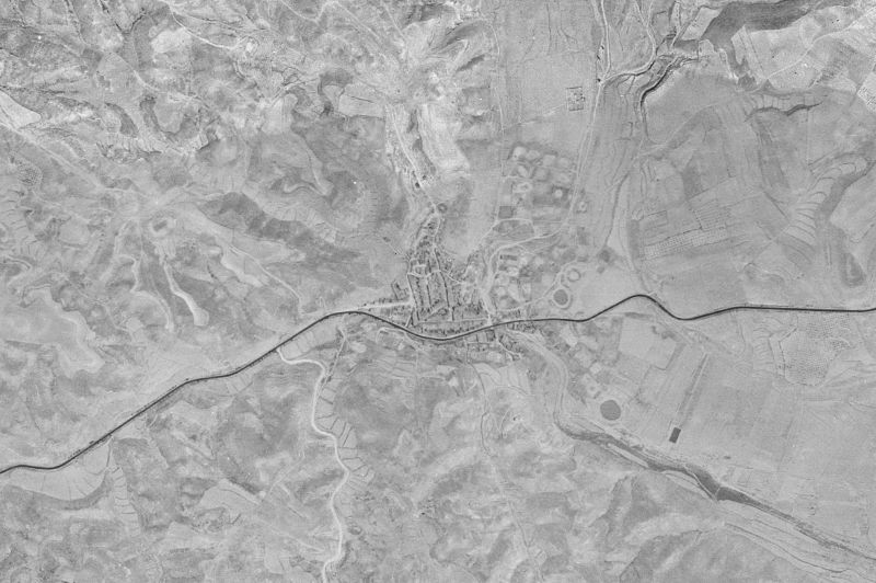 Ortofoto de 1956-1957 del núcleo de Peñalba