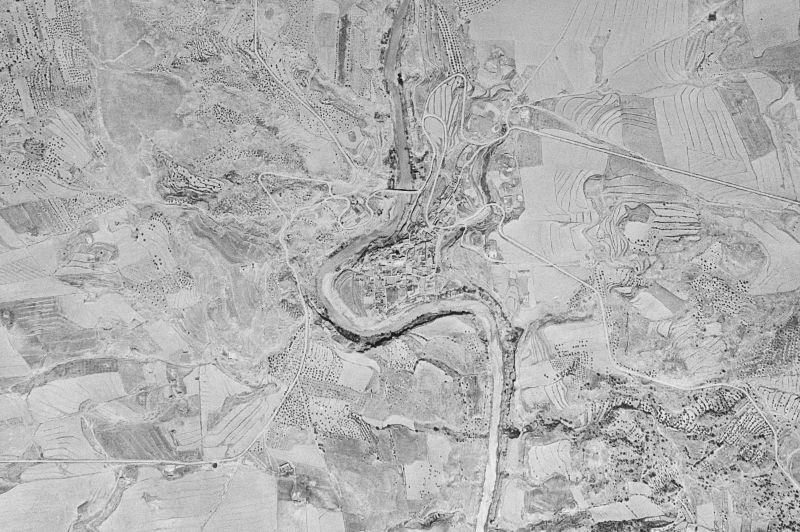 Ortofoto de 1956-1957 del núcleo de Pertusa