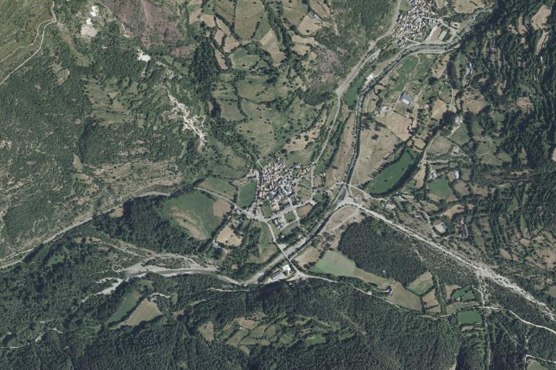 Ortofoto actual del núcleo de Plan