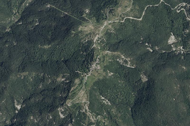 Ortofoto actual del núcleo de Puértolas
