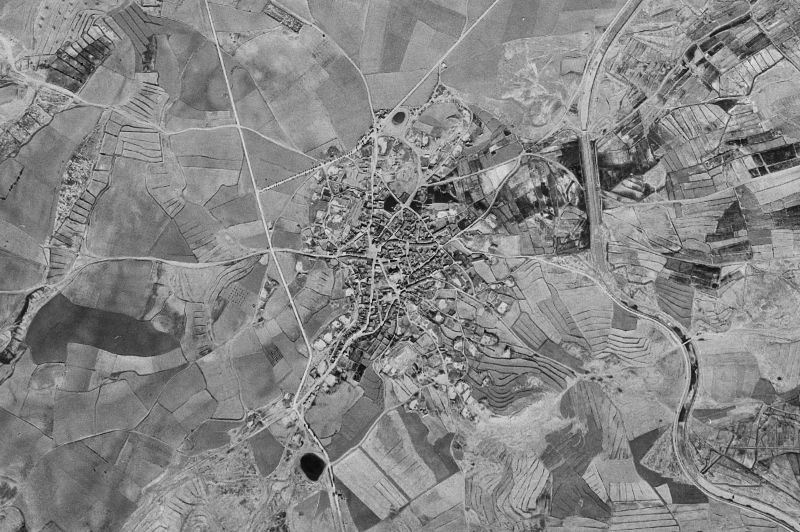 Ortofoto de 1956-1957 del núcleo de Robres