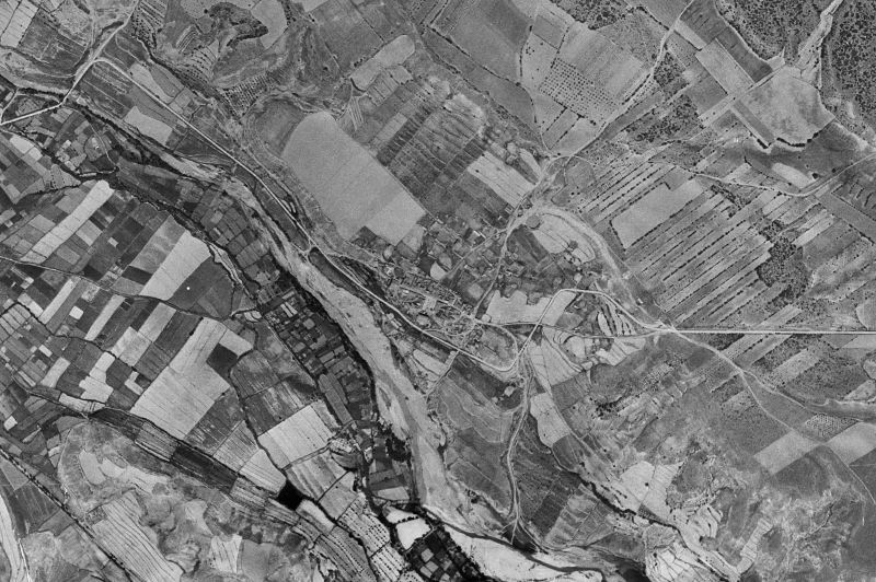 Ortofoto de 1956-1957 del núcleo de Salillas