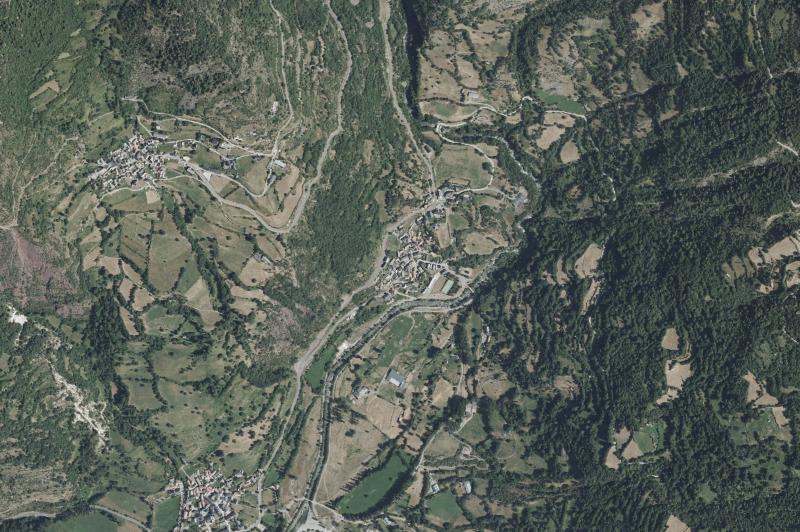Ortofoto actual del núcleo de San Juan de Plan