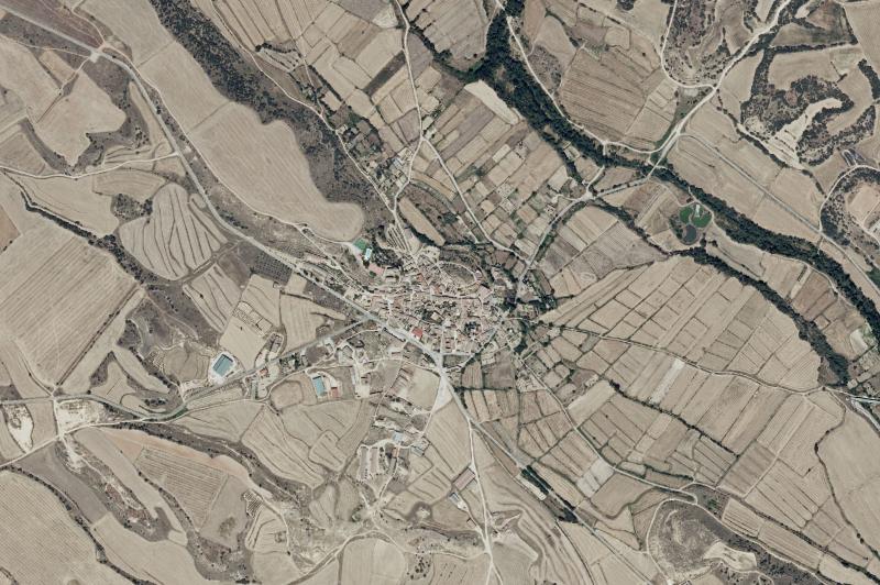 Ortofoto actual del núcleo de Sesa