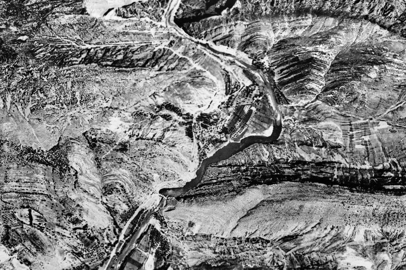 Ortofoto de 1956-1957 del núcleo de Sopeira