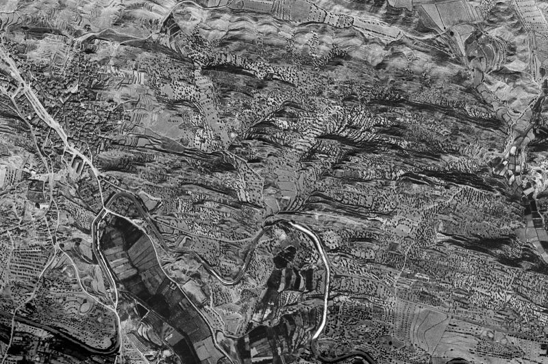 Ortofoto de 1956-1957 del núcleo de Tamarite de Litera