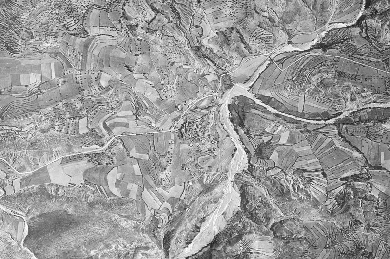 Ortofoto de 1956-1957 del núcleo de Tolva