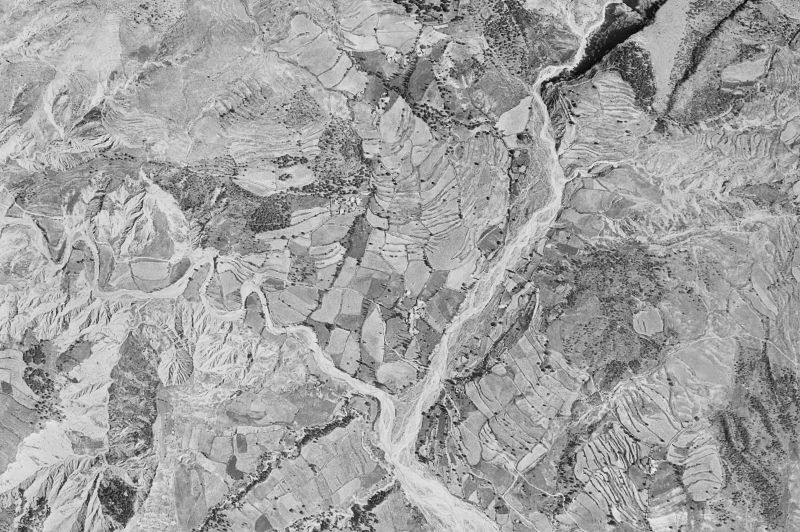 Ortofoto de 1956-1957 del núcleo de Torre la Ribera