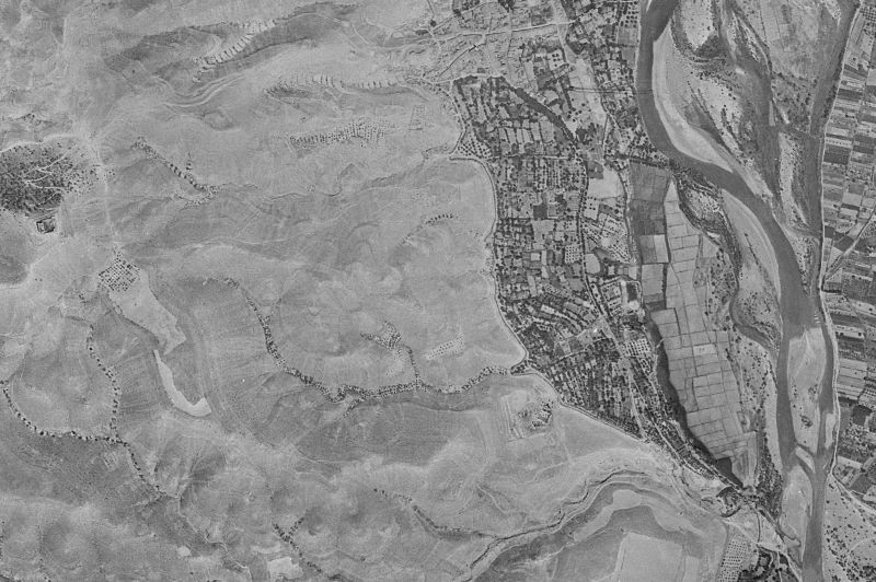 Ortofoto de 1956-1957 del núcleo de Torrente de Cinca