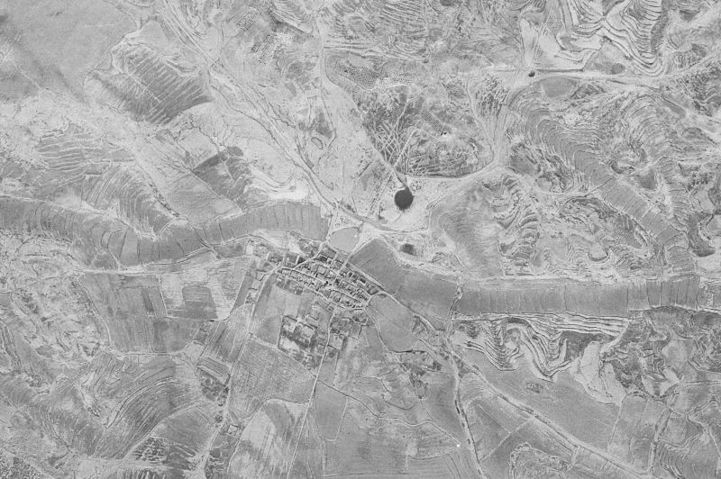 Ortofoto de 1956-1957 del núcleo de Valfarta