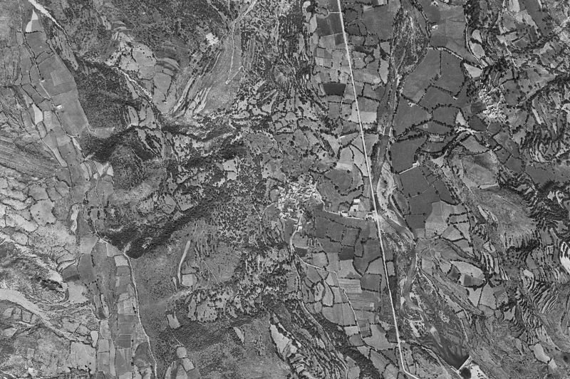Ortofoto de 1956-1957 del núcleo de Villanova