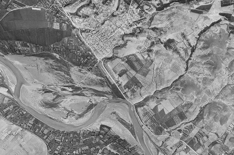 Ortofoto de 1956-1957 del núcleo de Zaidín