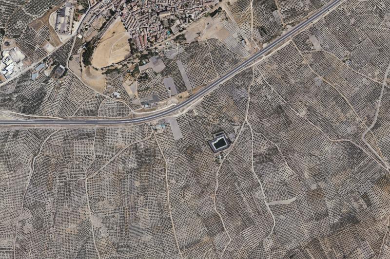 Ortofoto actual del núcleo de Baeza
