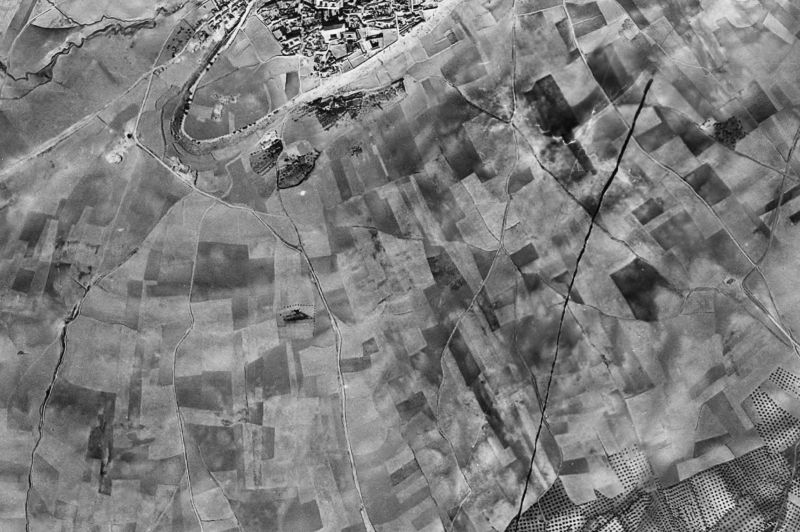Ortofoto de 1956-1957 del núcleo de Baeza