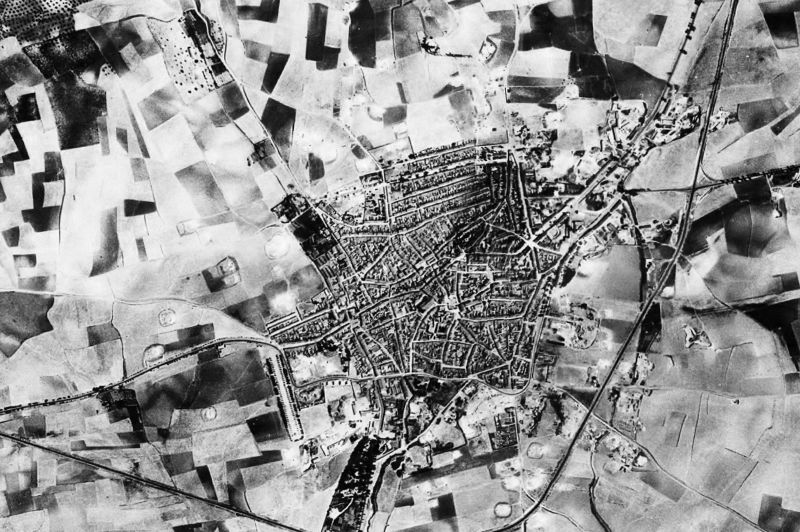Ortofoto de 1956-1957 del núcleo de Bailén