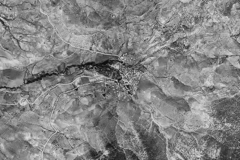 Ortofoto de 1956-1957 del núcleo de Benatae