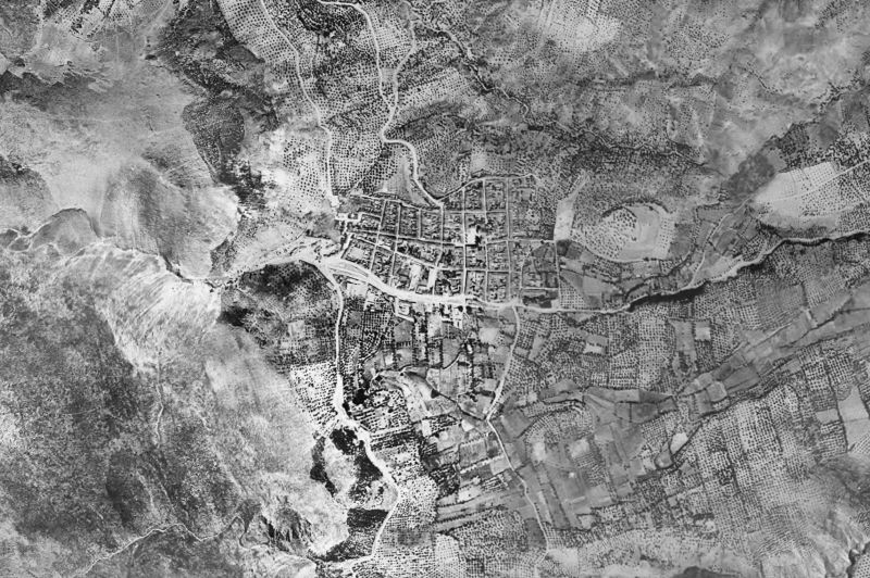 Ortofoto de 1956-1957 del núcleo de Cabra del Santo Cristo