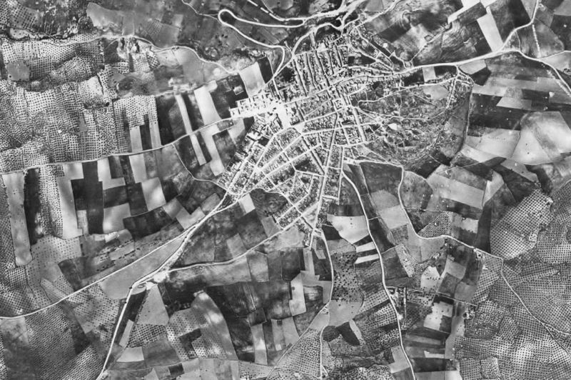 Ortofoto de 1956-1957 del núcleo de Castellar