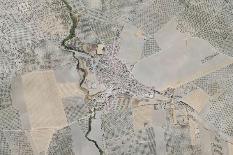Ortofoto actual del núcleo de Cazalilla