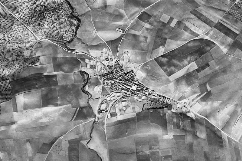 Ortofoto de 1956-1957 del núcleo de Cazalilla