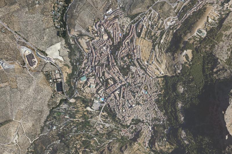 Ortofoto actual del núcleo de Cazorla
