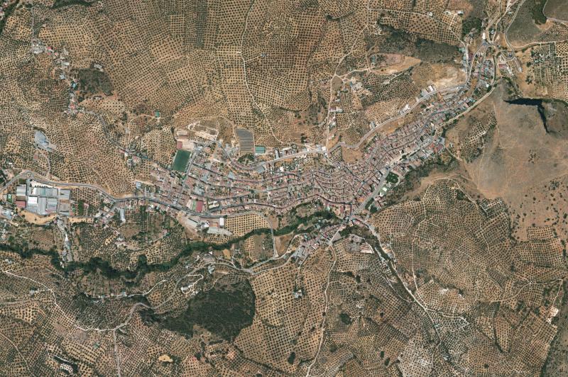 Ortofoto actual del núcleo de Fuensanta de Martos