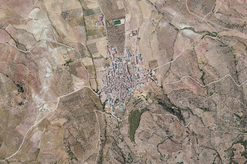 Ortofoto actual del núcleo de Génave