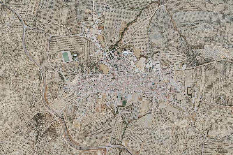 Ortofoto actual del núcleo de Lahiguera