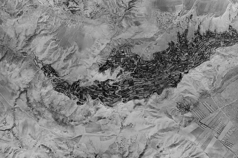 Ortofoto de 1956-1957 del núcleo de Hinojares