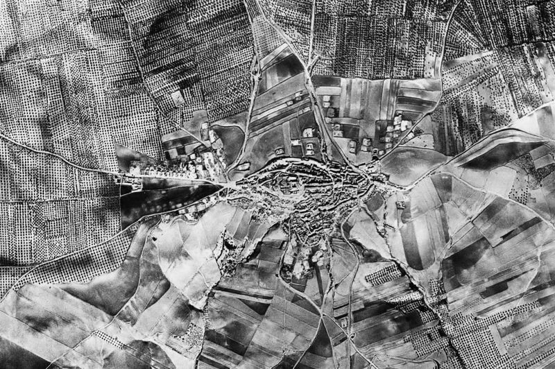 Ortofoto de 1956-1957 del núcleo de Jabalquinto