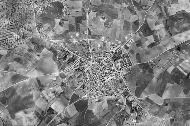 Ortofoto de 1956-1957 del núcleo de Lopera