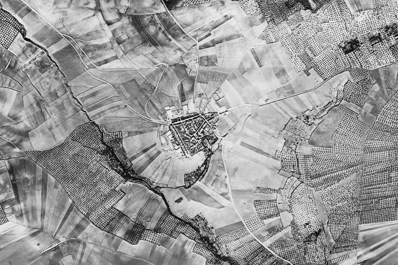 Ortofoto de 1956-1957 del núcleo de Lupión