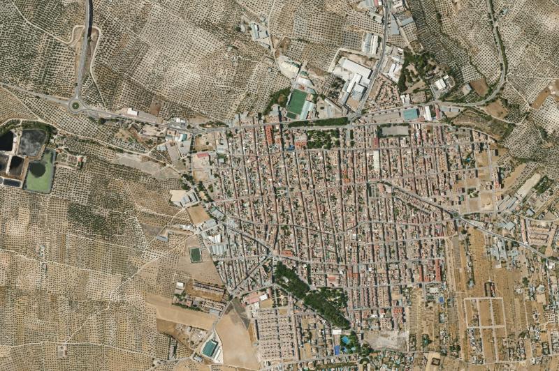 Ortofoto actual del núcleo de Mancha Real