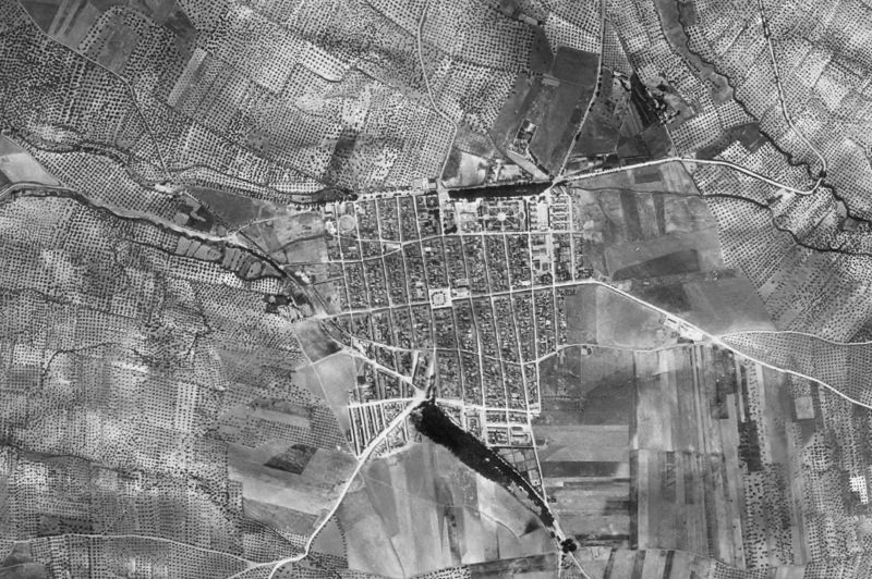 Ortofoto de 1956-1957 del núcleo de Mancha Real